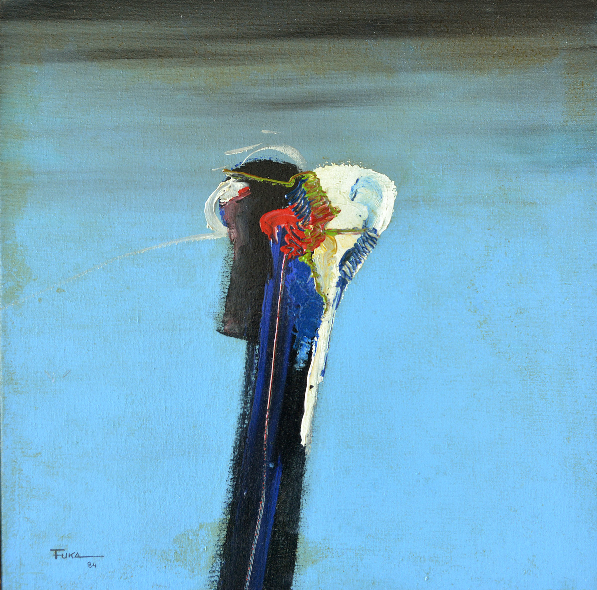 FUKA - "Naja", óleo sobre tela, medindo 50 cm por 50 cm, datado... - foto 1 de 3