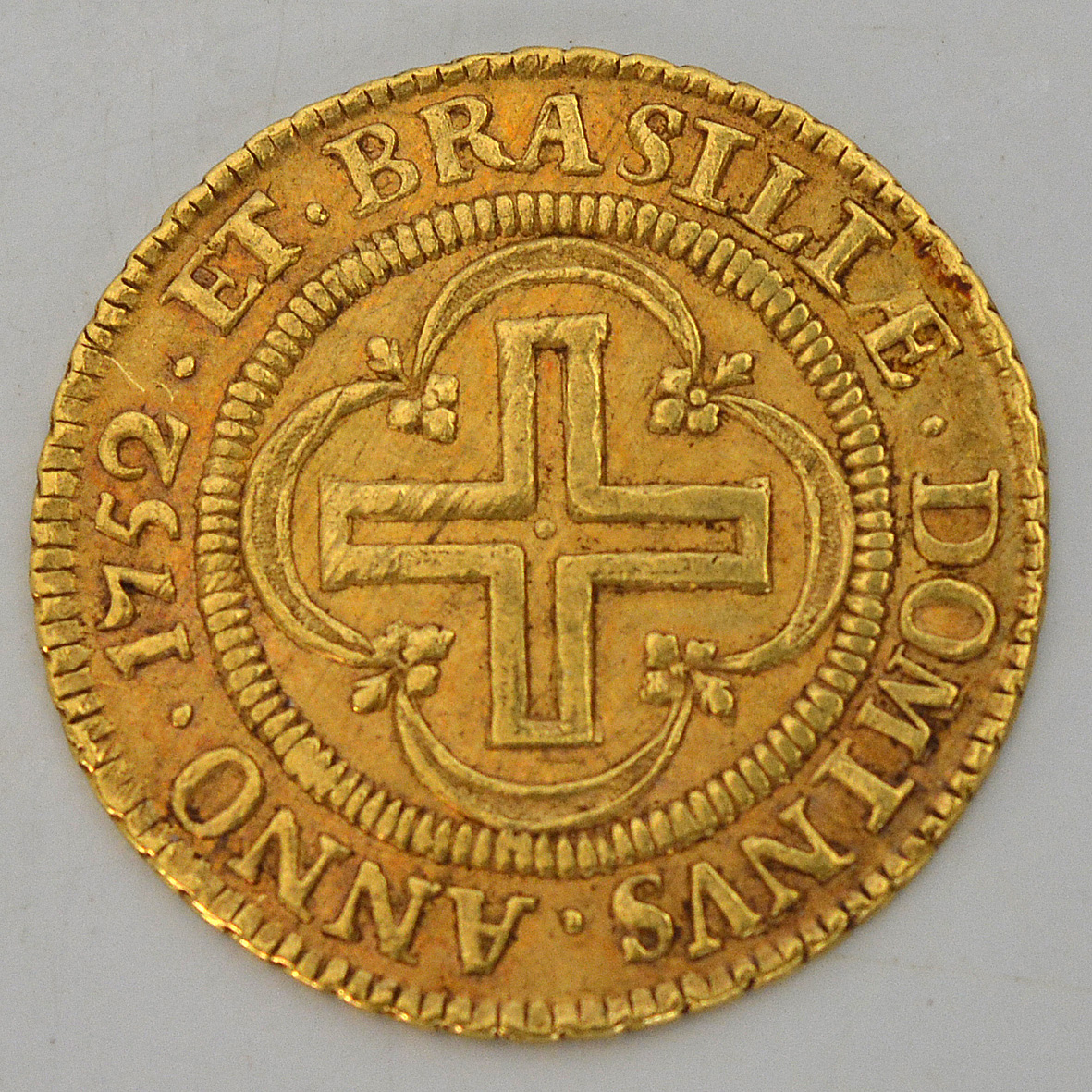 Jose I gold 4000 Reis 1752 "Iosephus Dominvs", peso total aproximado... - foto 2 de 2