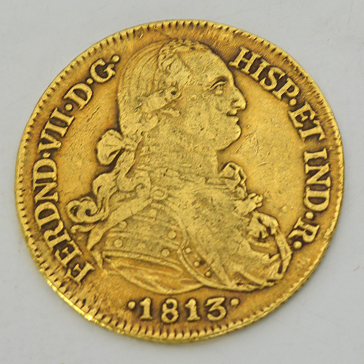 FERDND VII DG HISP ET IND R 1813 8S, peso total aproximado 26.8 g. - foto 1 de 2