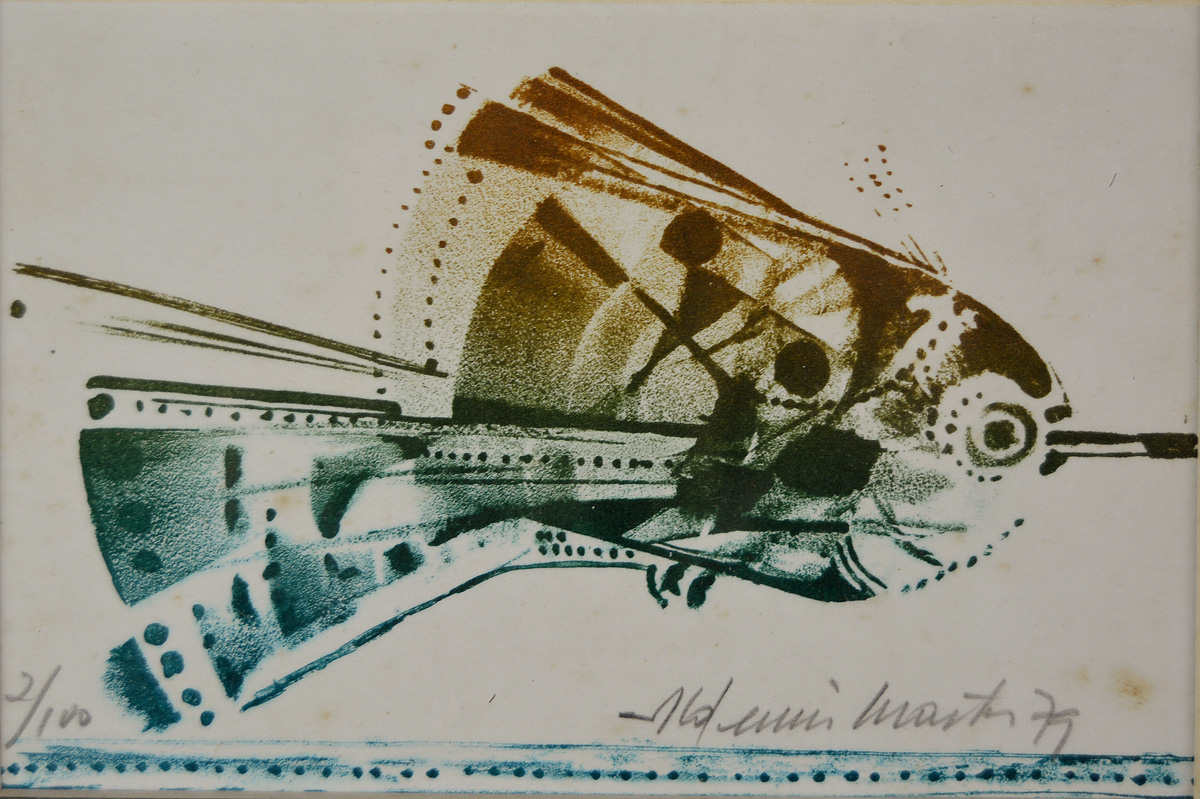 ALDEMIR MARTINS (1922 - 2006) - litogravura assinada e datada...
