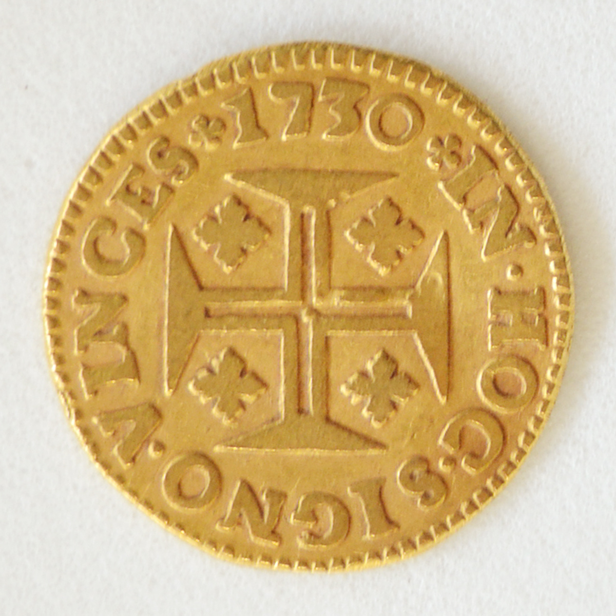 Numismática - IOAN V /400 - 1730 IN HOC SIGNO VINCES Portugal - foto 2 de 2