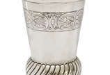 Vaso em prata trabalhada e contrastada 833 mls. - Vaso em prata trabalhada e contrastada 833 mls.