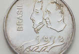 Colecionismo - Medalha em prata do Banco Centra... - Colecionismo - Medalha em prata do Banco Central do Brasil comemorativa do sesquicentenário da Independência, no estojo original, 20 cruzeiros, ...