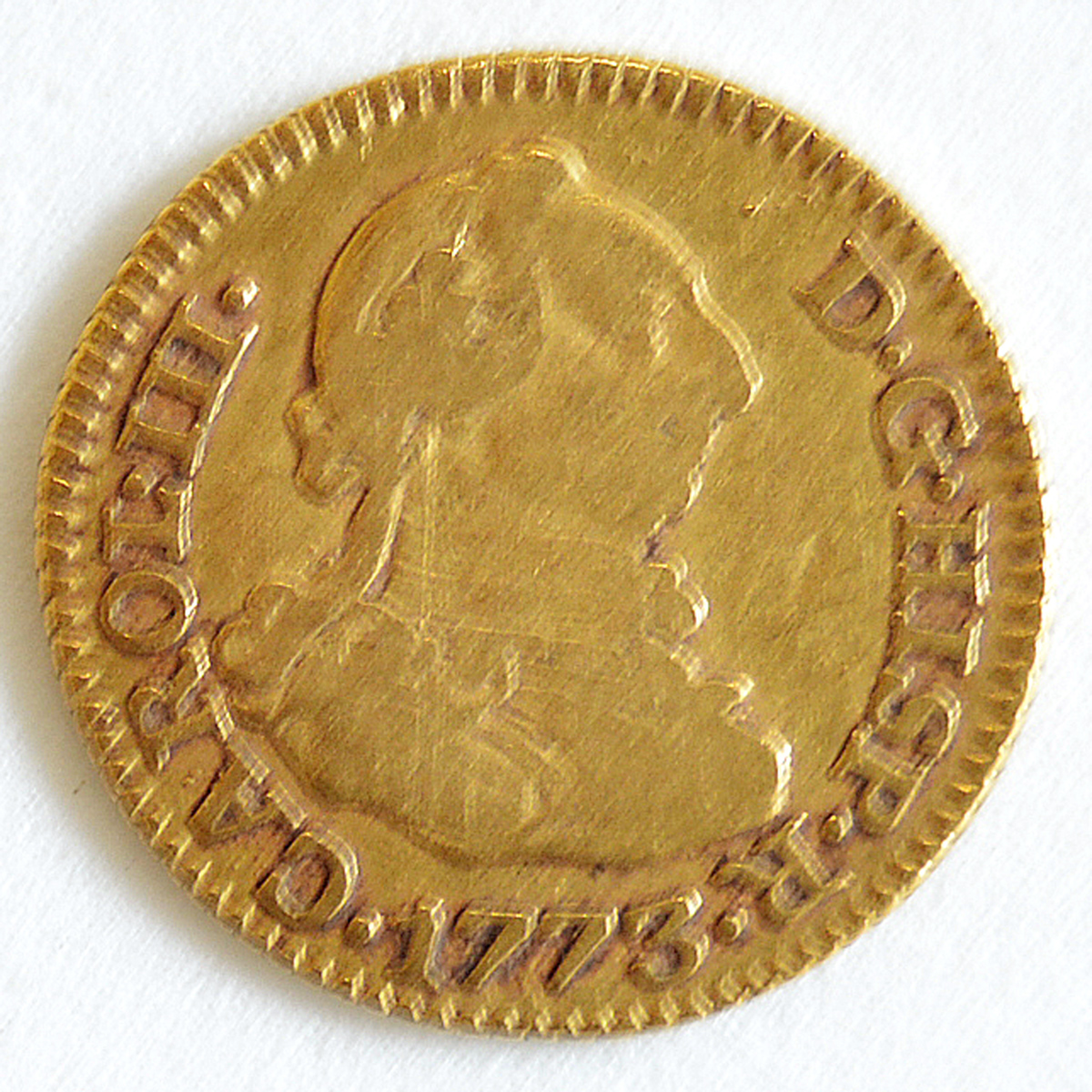 Numismática - Charles III - 1773 - D G HISP R SPAINISH - Crowned M PJ... - foto 2 de 2