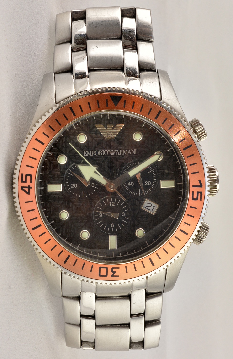 EMPORIO ARMANI - Solid stainless steel, 50 m and 5 atm, medindo a... - foto 1 de 2