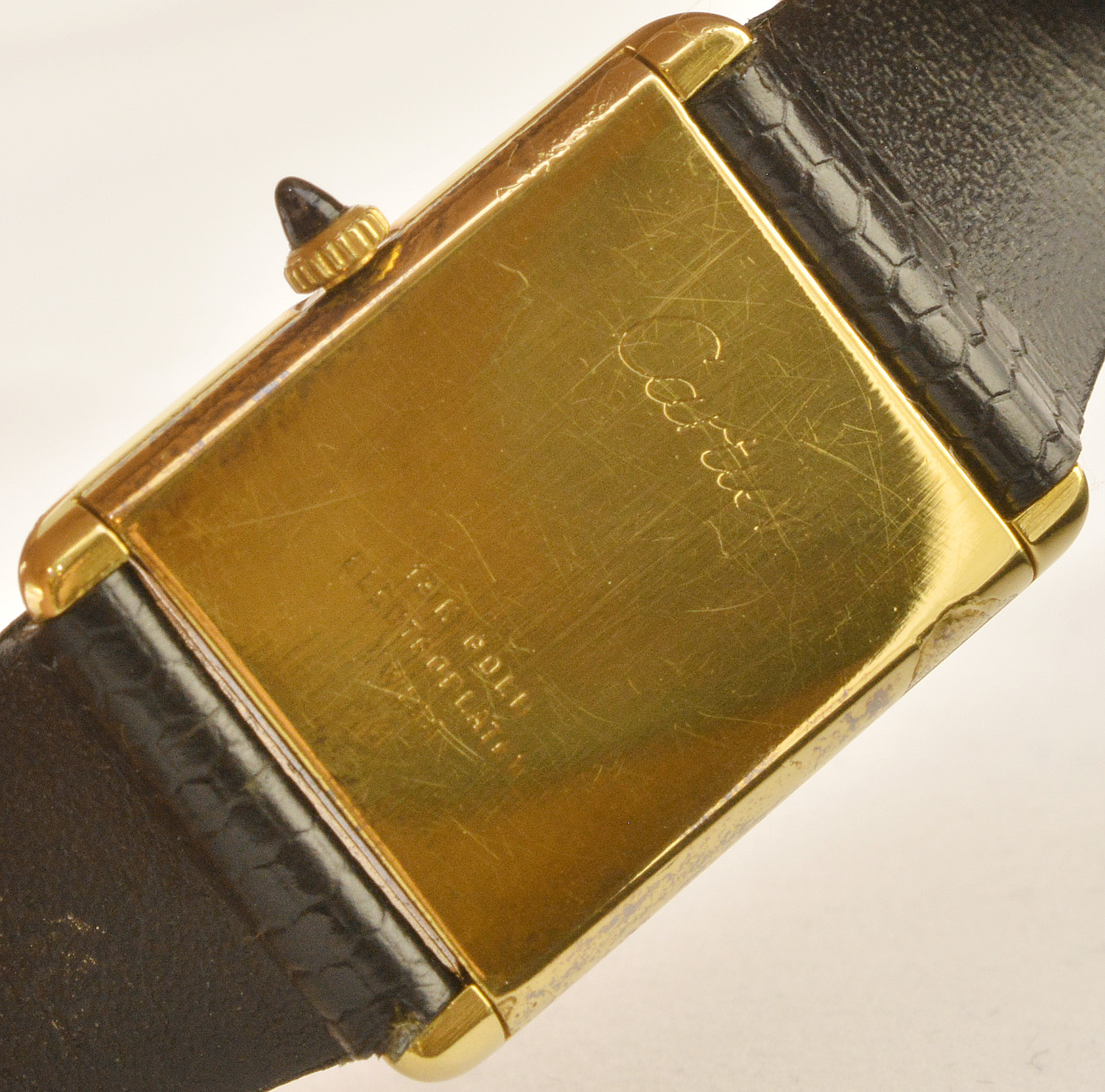 CARTIER - Relógio electroplated, caixa medindo 2 cm por 1,7 cm e... - foto 3 de 3