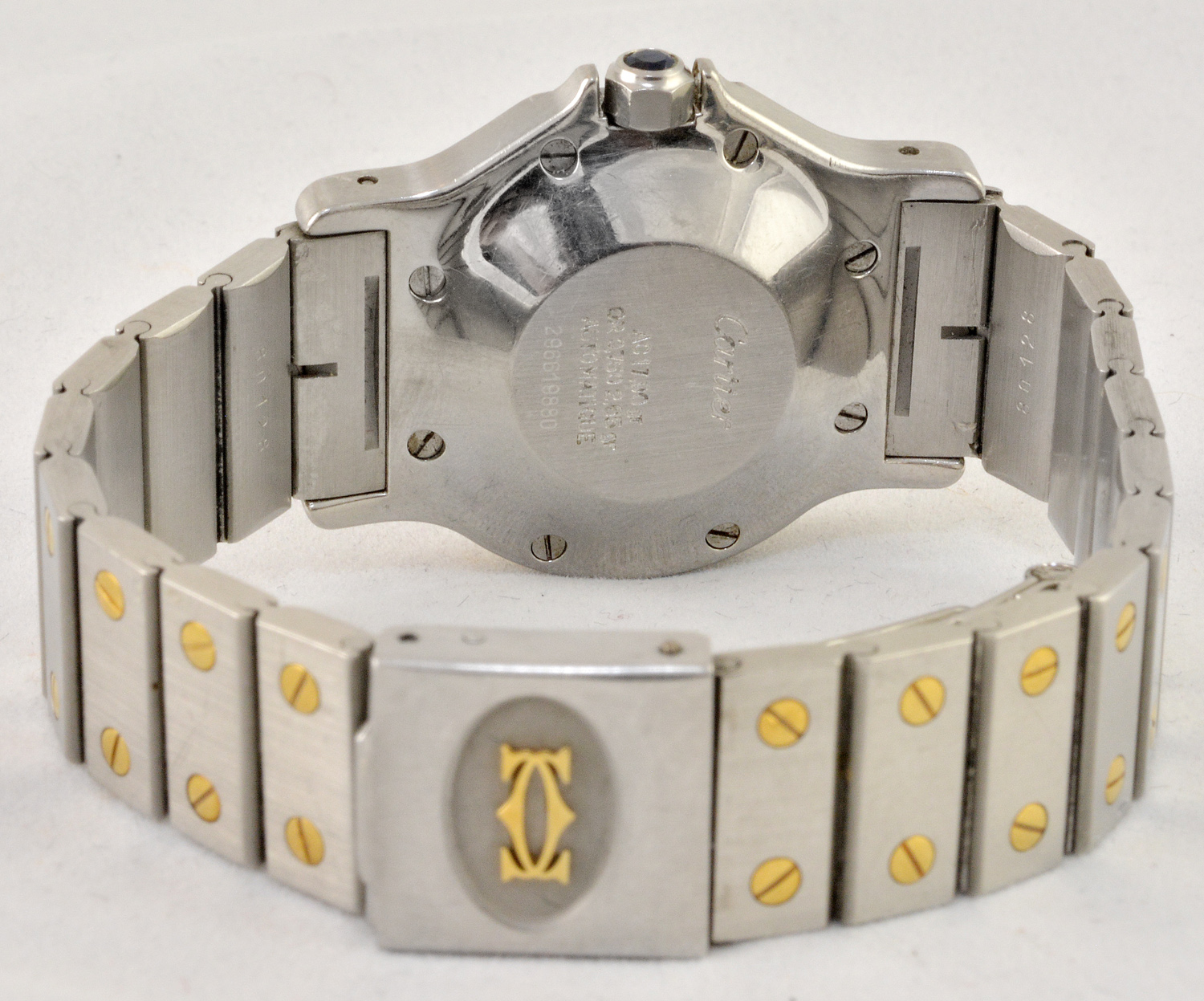 CARTIER - Santos Octagon - Relógio automático em aço e ouro, medindo... - foto 2 de 2