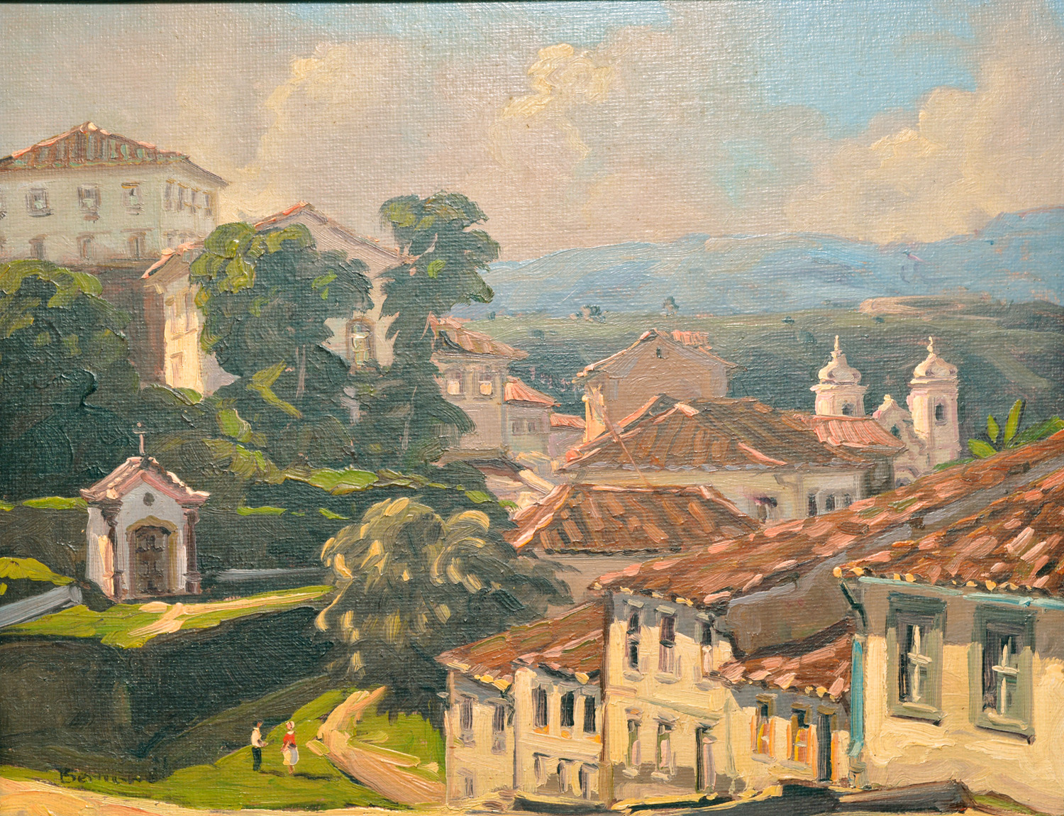 JOSÉ BENIGNO - "Ouro Preto, MG", óleo sobre tela colado em madeira... - foto 1 de 3