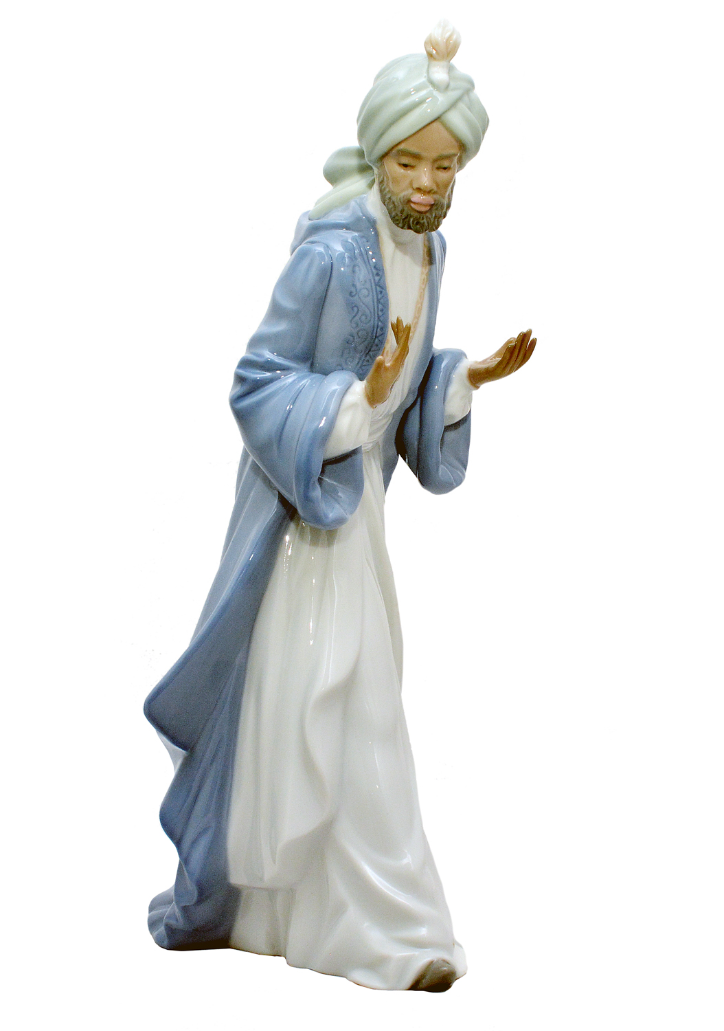 NAO - Escultura em porcelana espanhola representando oriental... - foto 1 de 2