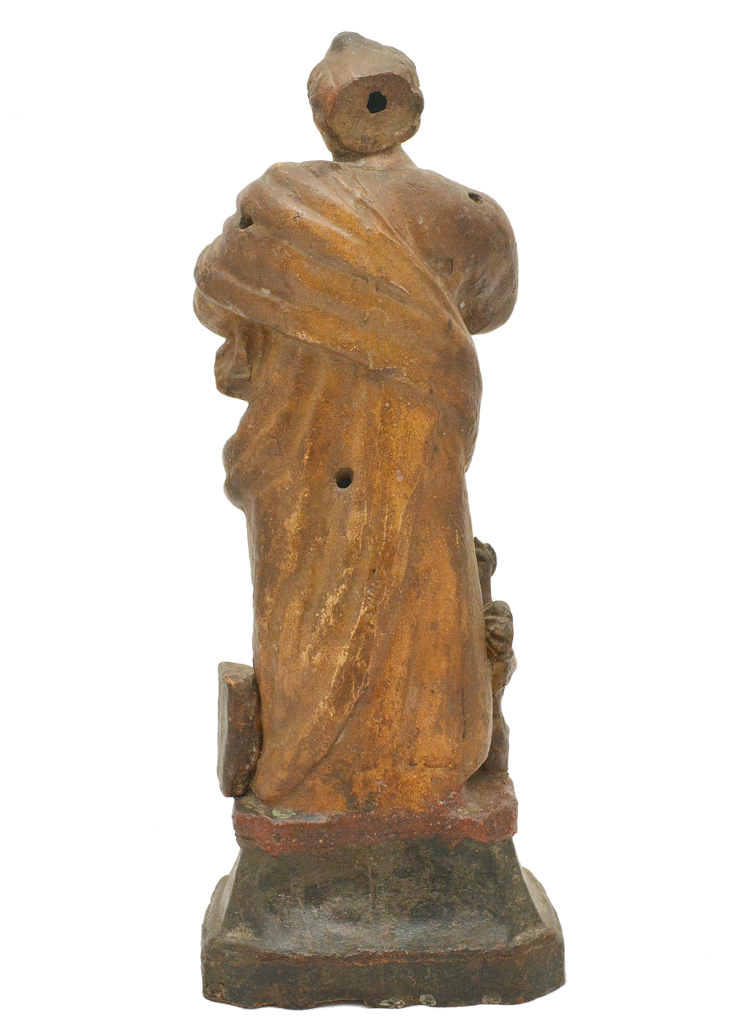 Imagem portuguesa em terracota representadno São Pedro "dito... - foto 2 de 2