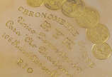 Chronometre Suisse RYK - Relógio de bolso em ou... - Chronometre Suisse RYK - Relógio de bolso em ouro 18 k, mostrador branco com números romanos, apresenta duas tampas, peso total aproximado 112.8...