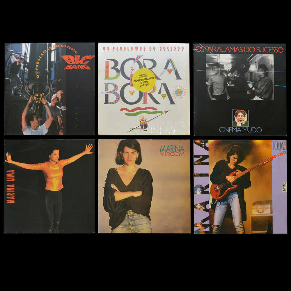 Lote composto por 06 LPs. variados sendo: Os Paralamas do Sucesso...