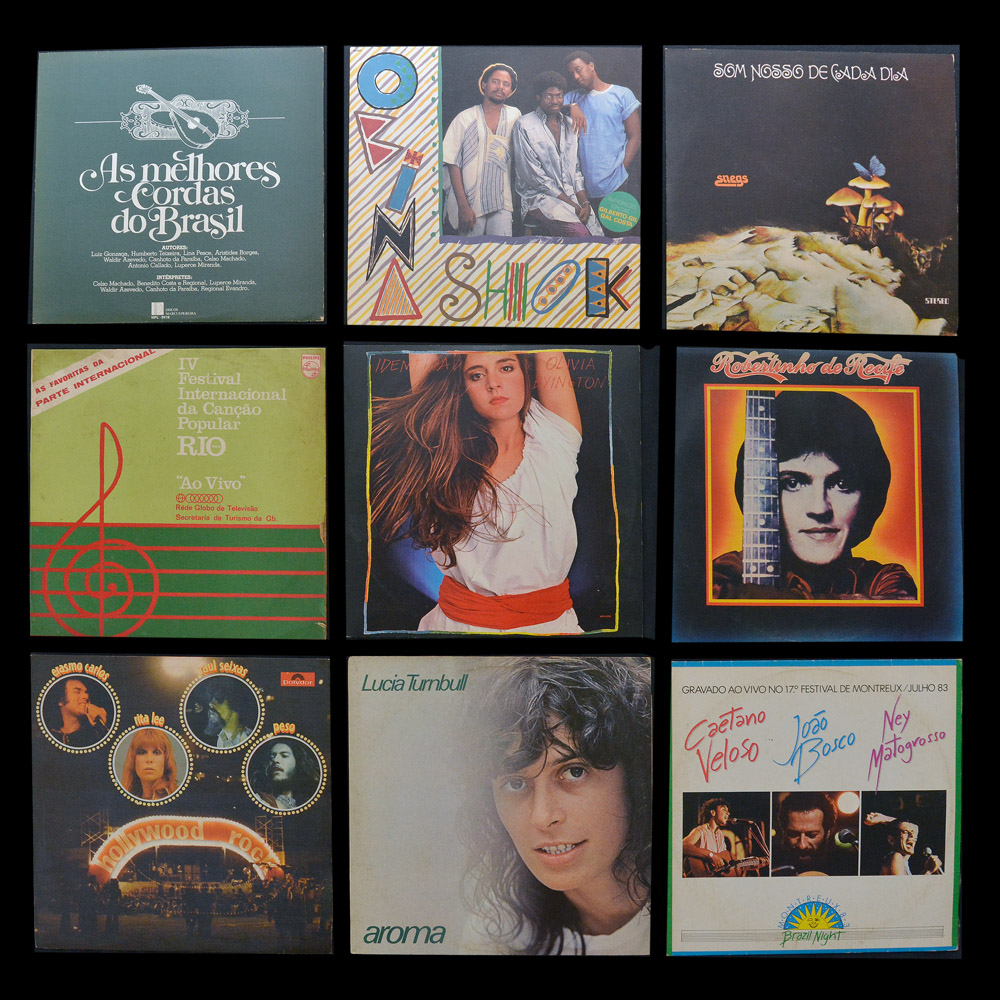 Lote composto por 09 LPs variados sendo: Caetano Veloso - João Bosco...