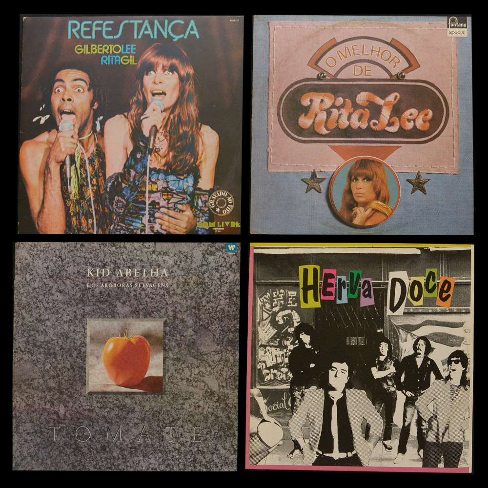 Lote composto por 04 LPs variados sendo: Refestança – Gilberto Gil e...