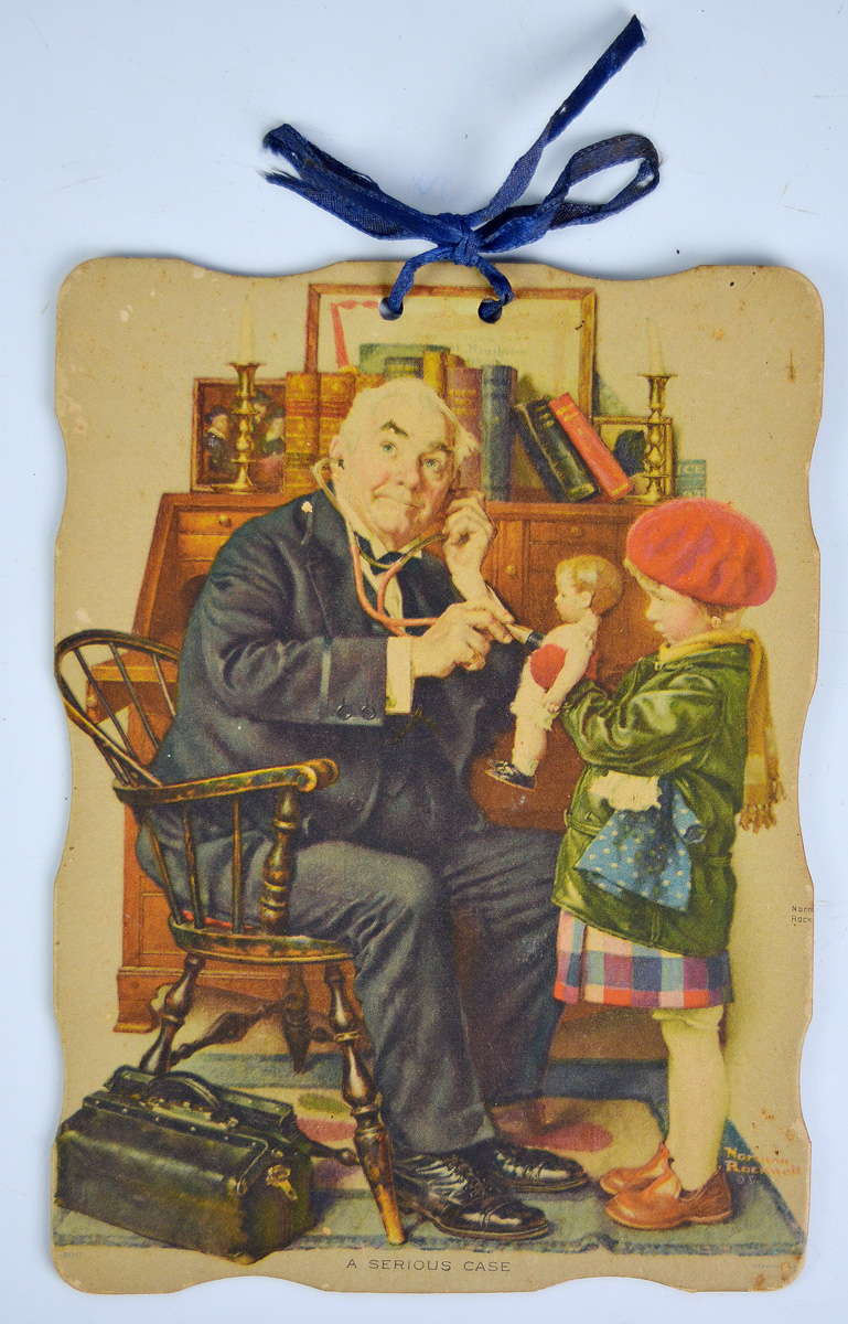 NORMAN ROCKWELL (1894 - 1978), "A serious case", litogravura medindo...