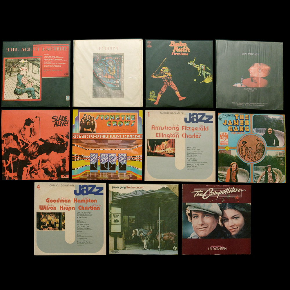 Lote composto por 11 LPs variados sendo: Erasure – the innocents...