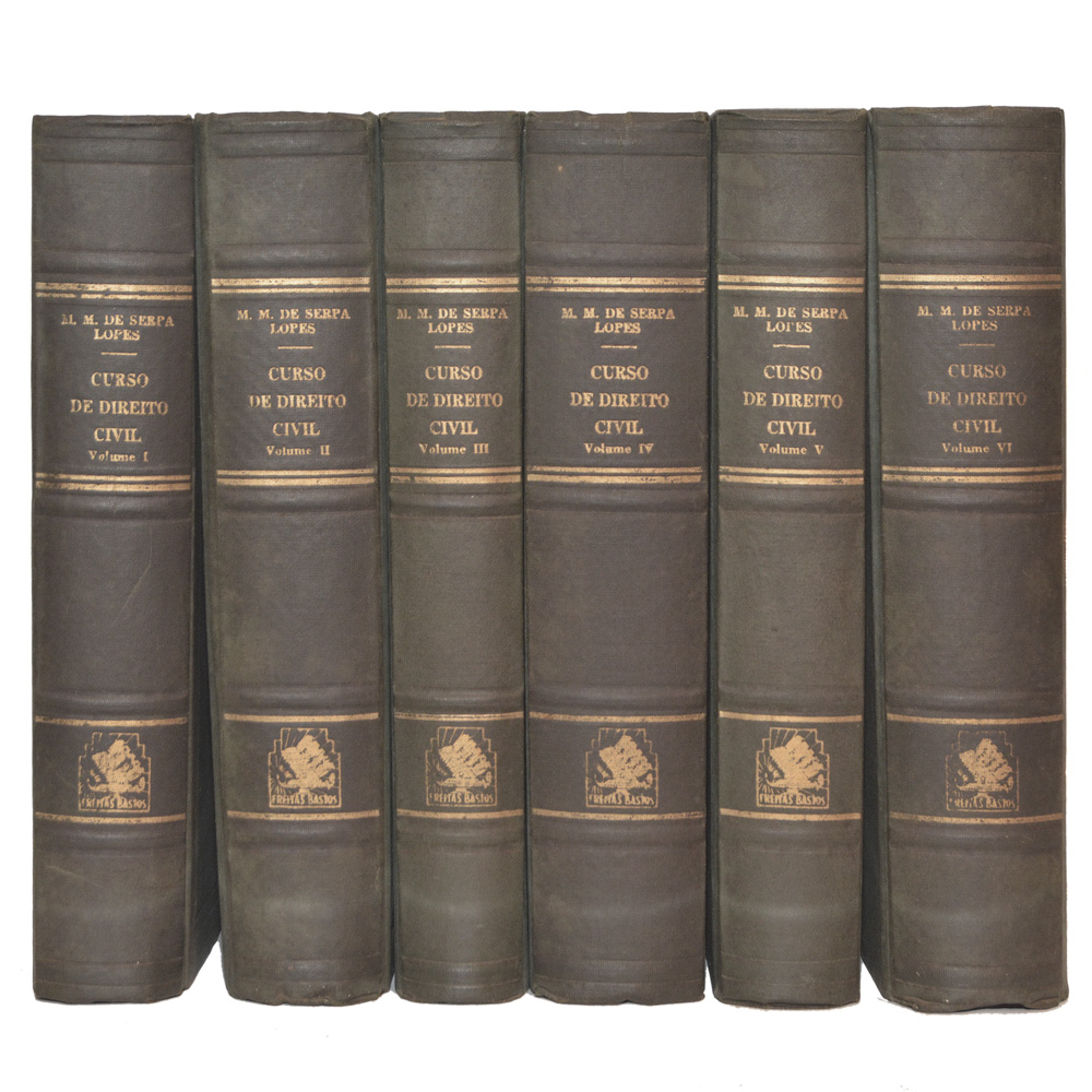Lote composto por 06 livros sendo: 06 volumes do Curso de Direito...