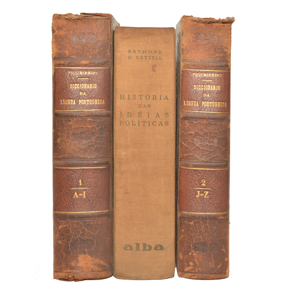 Lote composto por 03 livros sendo: 01 ref. Historia das Idéias...