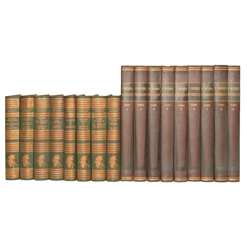 Lote composto por 17 livros sendo: 08 vol. Ref. Literatura Moderna...