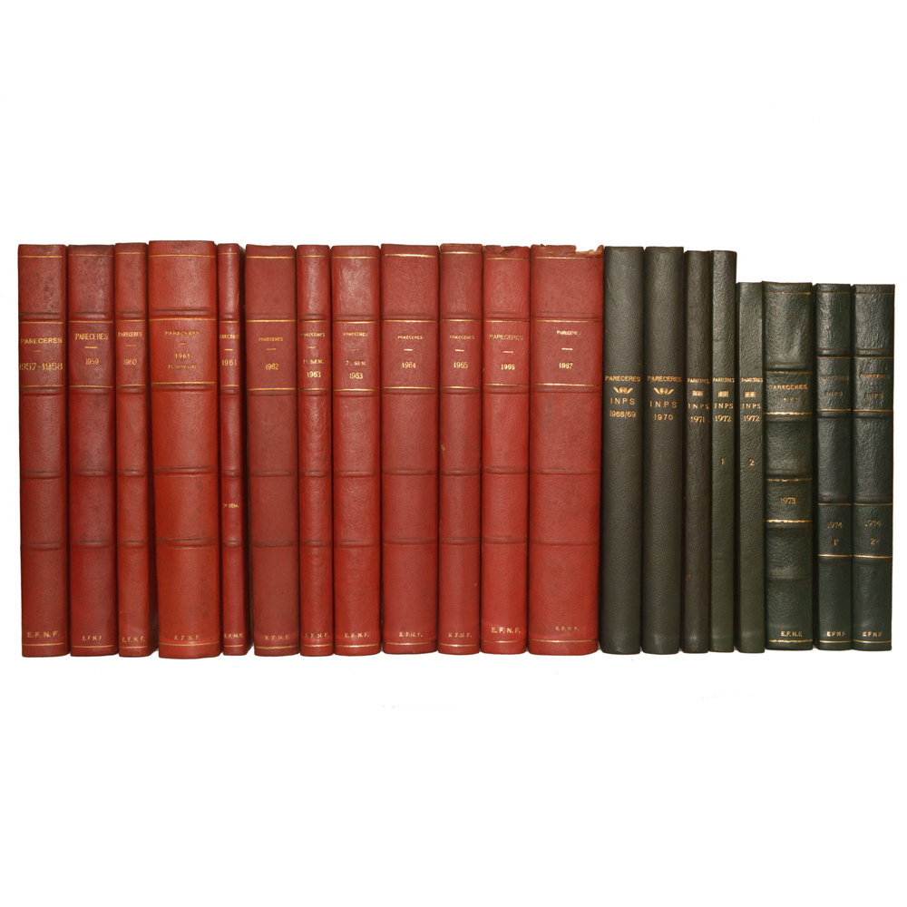 Lote composto por 20 livros sendo: Processos encadernados dos anos...