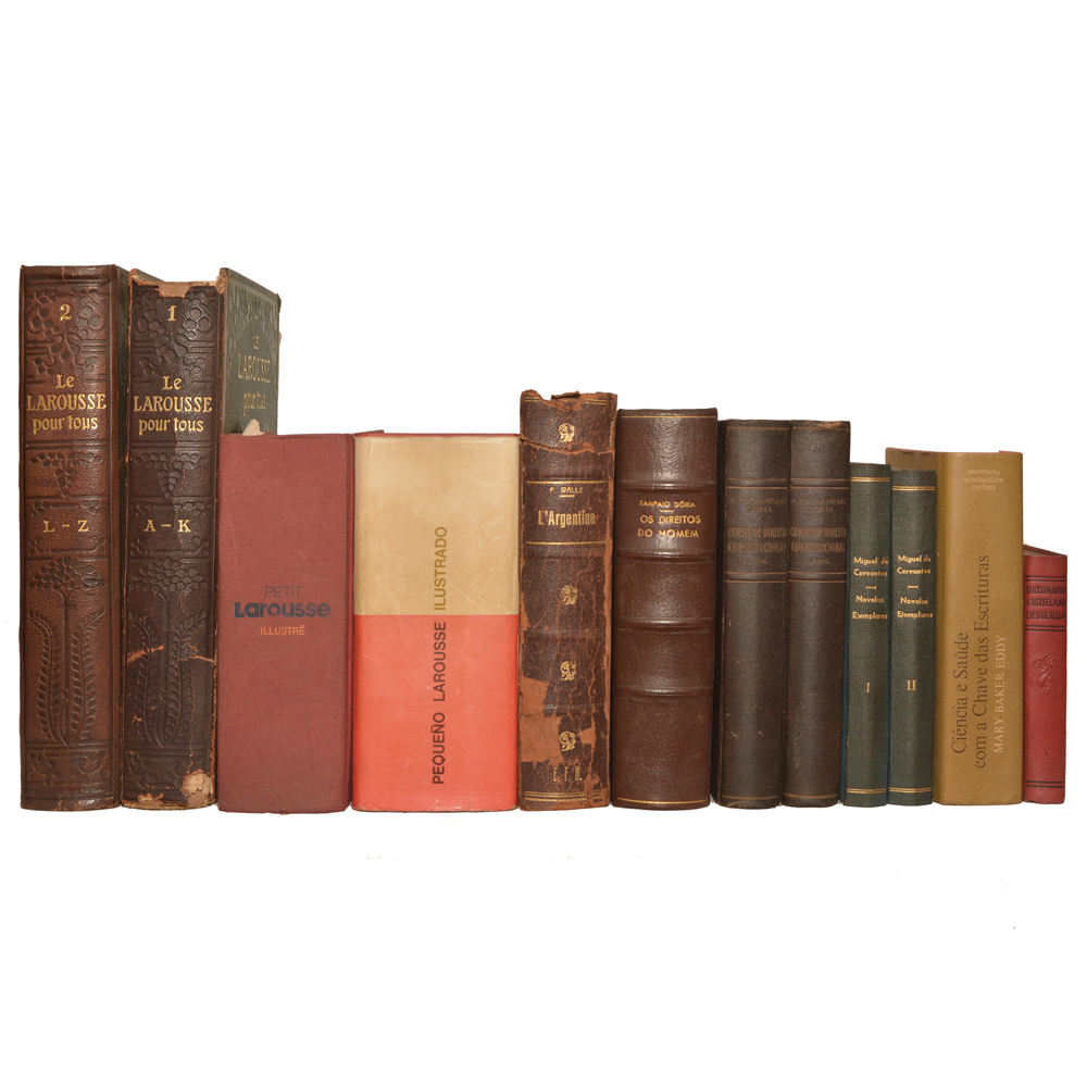 Lote composto por 12 livros sendo: Os Direitos do Homem, Petitt...