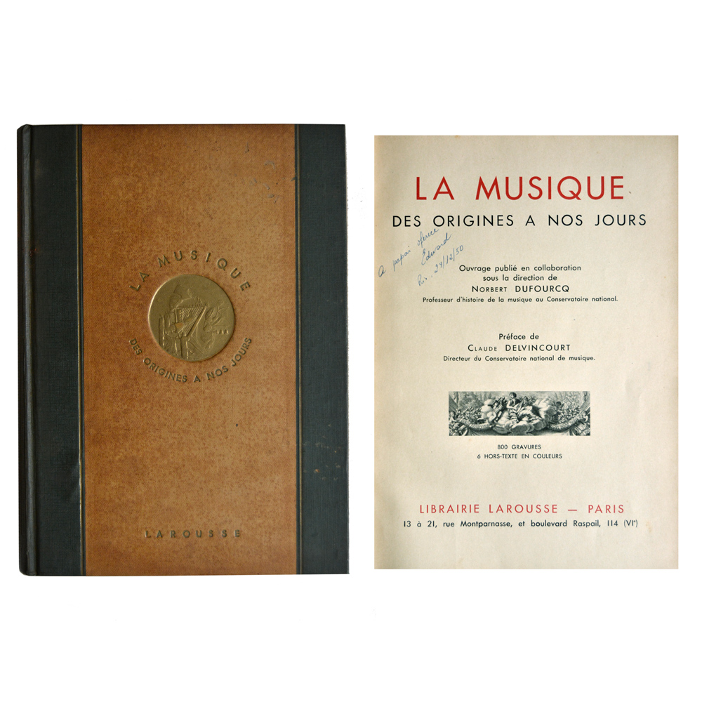 La Musique Des Origines A Nos Jours – Libraire Larouse – Paris –...