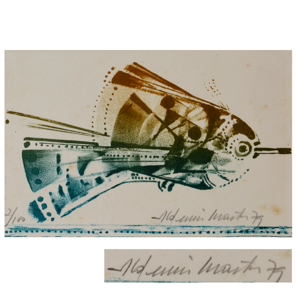Aldemir Martins (1922-2006), Beija flor. 1970