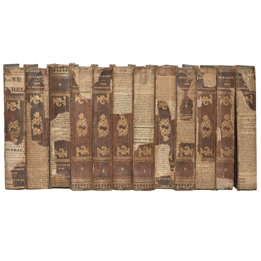 Lote composto por 12 livros sendo: Histore dês Ducs de Bourgogne...