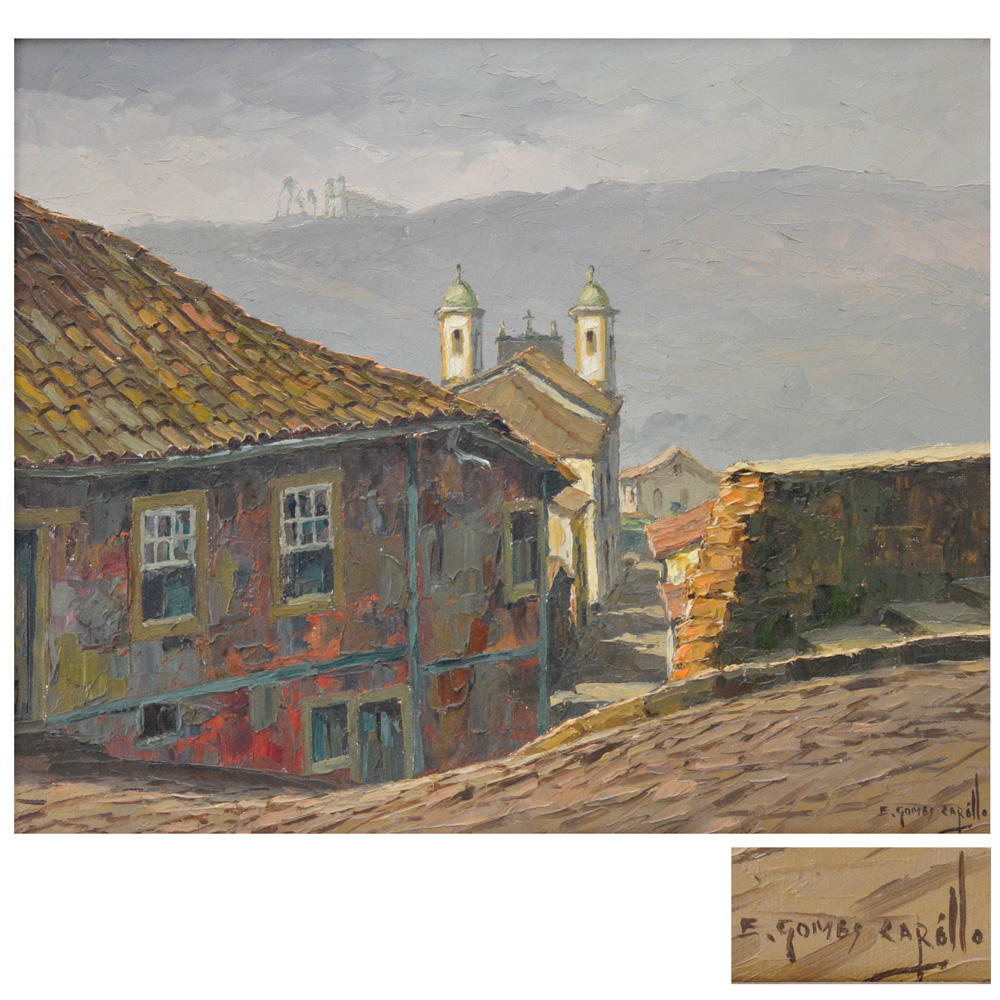 Edy Gomes Carôllo (1925-2000), Rua do Aleijadinho – Ouro Preto – MG. 1971