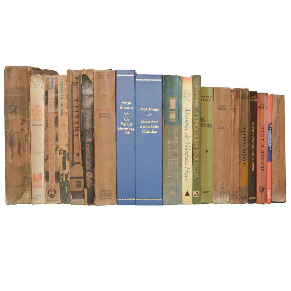Lote composto por 20 livros de assuntos variados, entre eles Gabriela...