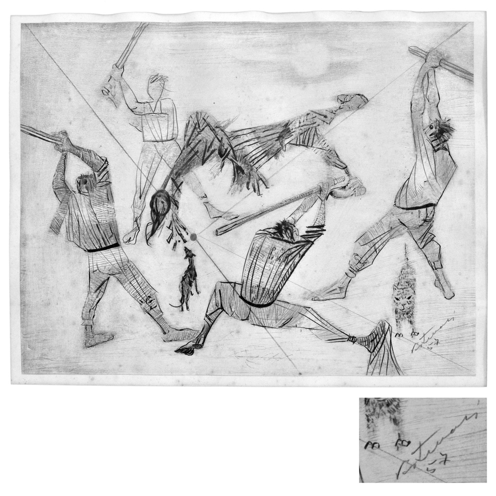 Cândido Portinari (1903-1962), Briga - 1957