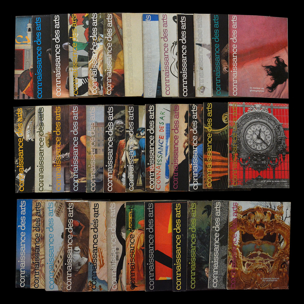 Lote composto de 38 revistas "CONNAISSANCE DES ARTS.