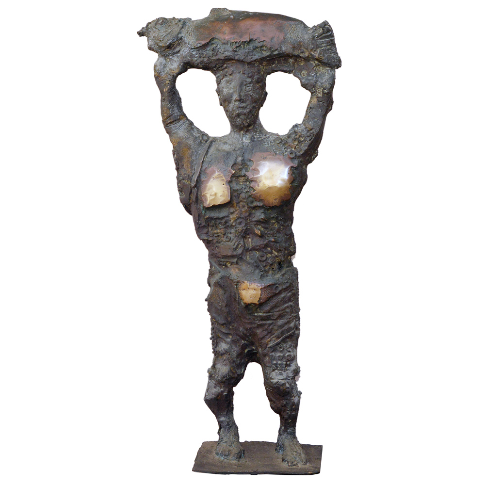 MÁRIO AGOSTINELLI – Pescador. Bronze.