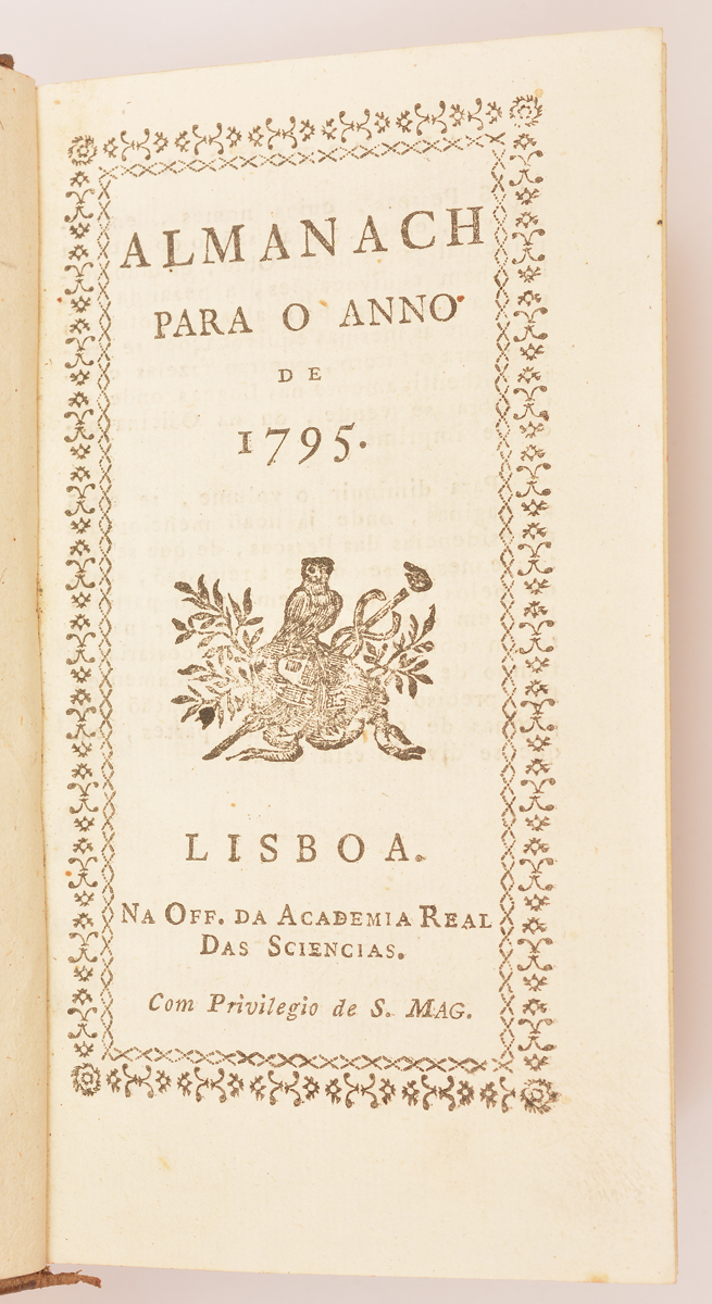 ALMANACH PARA O ANNO DE 1795. LISBOA NA OFF. DA ACADEMIA REAL DAS... - foto 2 de 2