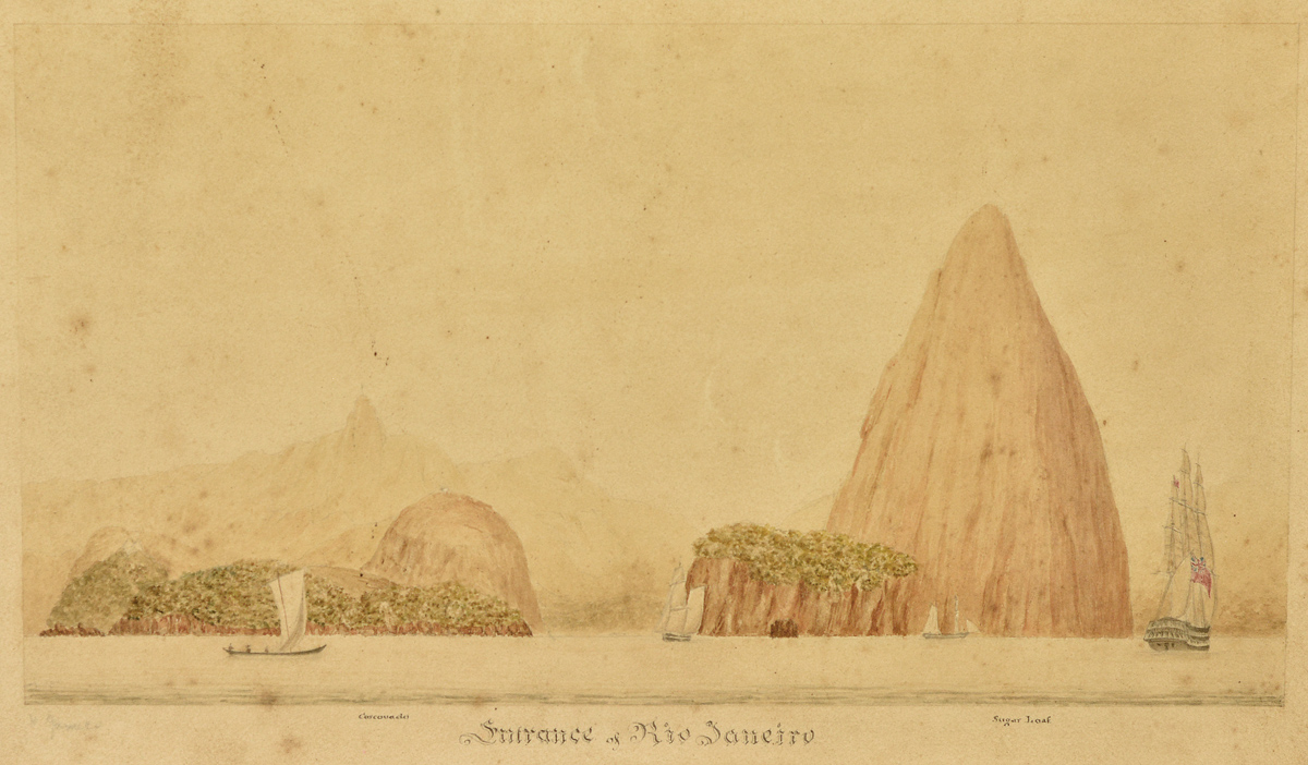 HENRY JAMES - "Entrace of Rio Janeiro". Pintor viajante do século... - foto 1 de 2