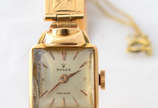 ROLEX "Precision",  relógio feminino, caixa qua... - ROLEX "Precision",  relógio feminino, caixa quadrada 16 x 16 mm e pulseira tudo em ouro amarelo 18k, movimento mecânico,peso 23,9 g. Funcionando...