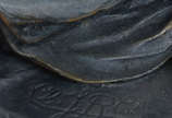 Escultura em bronze representando nú feminino a... - Escultura em bronze representando nú feminino atribuído a J.R. COLINET, 