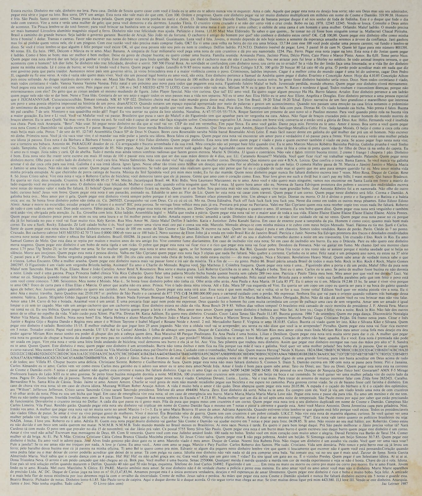 Jac Leirner (1961), O livro dos Cem - foto 1 de 3
