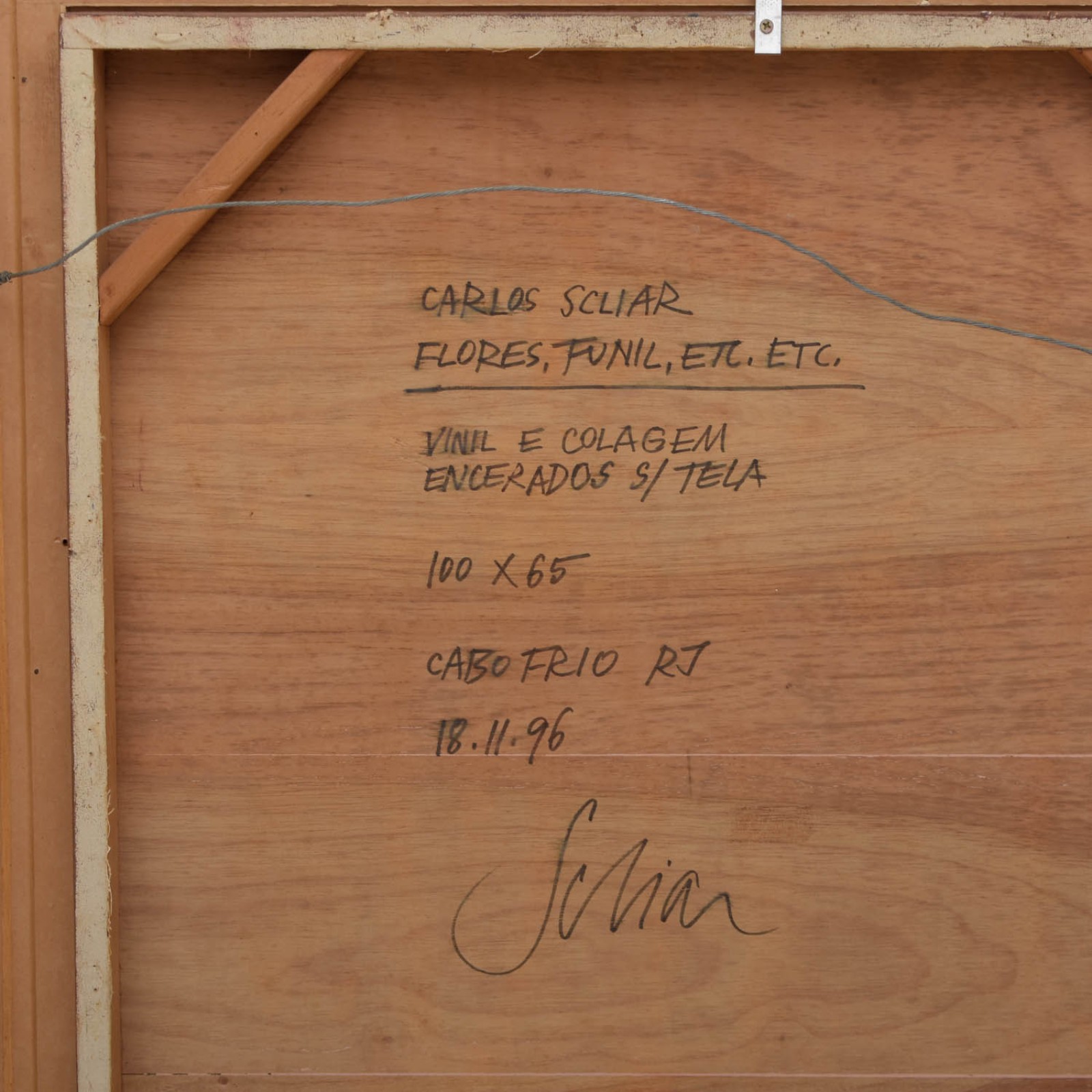 Carlos Scliar (1920-2001), Flores, funil, etc, 1996 - foto 4 de 5