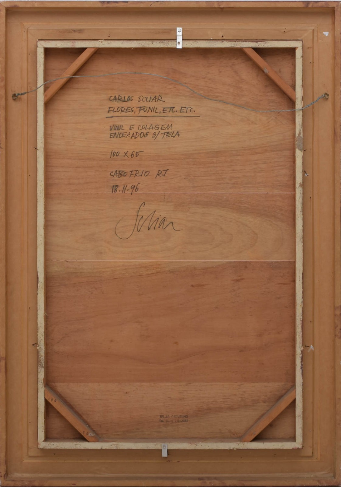 Carlos Scliar (1920-2001), Flores, funil, etc, 1996 - foto 5 de 5