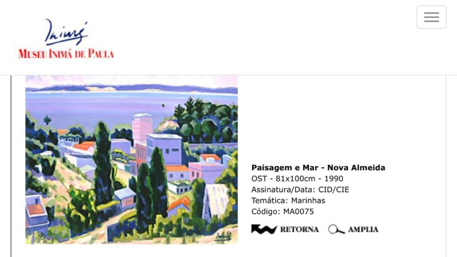 Inimá de Paula (1918-1999), Paisagem e Mar - Nova almeida, 1990 - foto 3 de 3