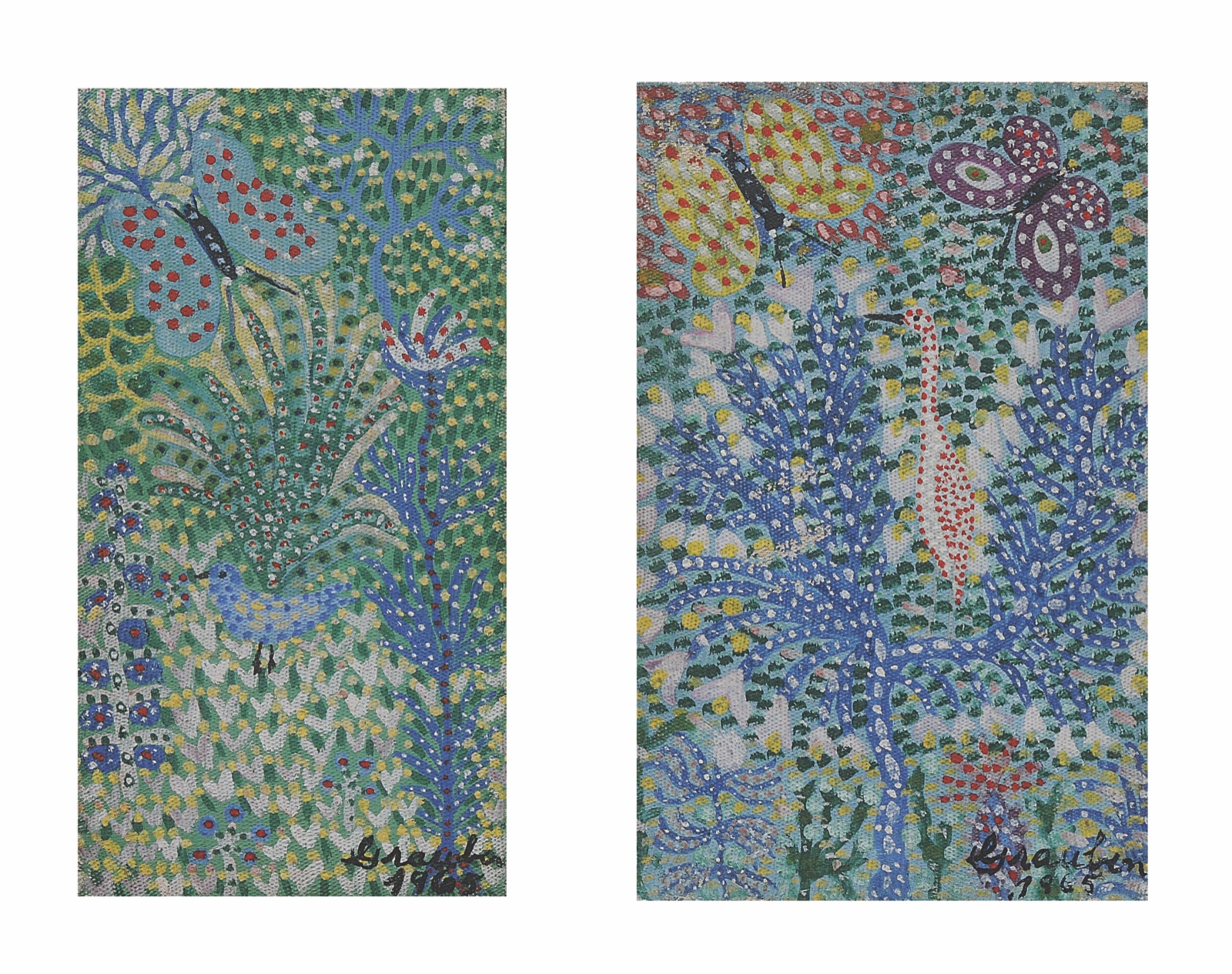 Grauben  (1889-1972), Floresta - Pendant, 1965 - foto 3 de 3