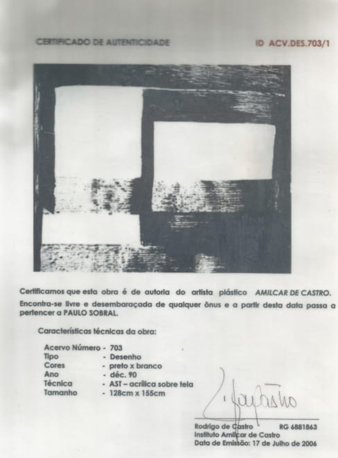 Amilcar de Castro (1920-2002), Infinito Branco - foto 4 de 4