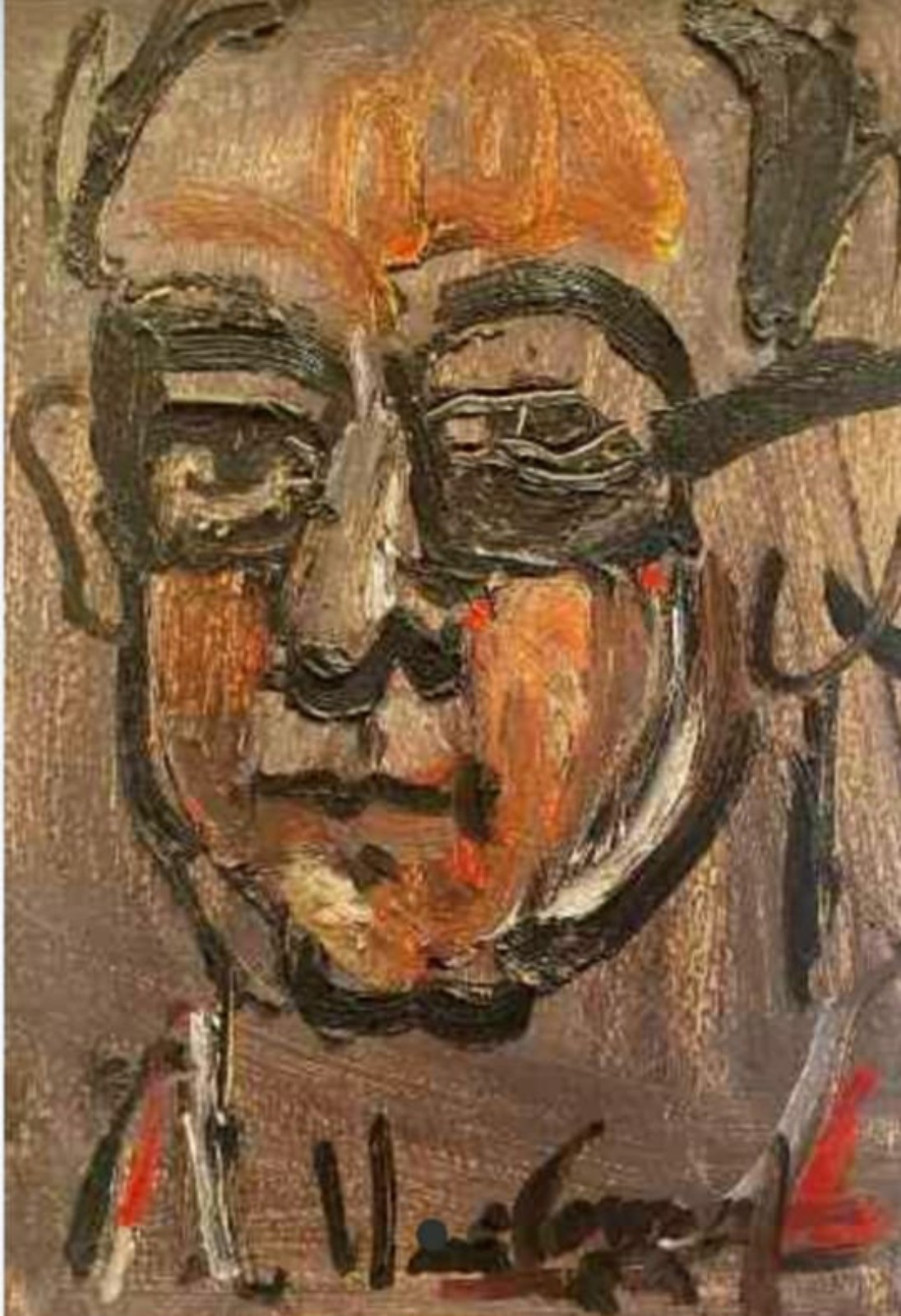 Iberê Camargo (1914-1994), Retrato de Claudio Gil, 1984
