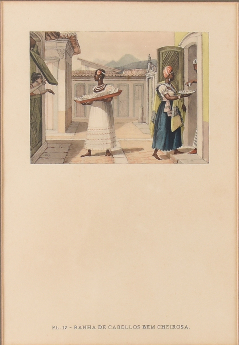Jean-Baptiste Debret (1768-1848), Officier de la cour se rendant au palais e Banha de cabellos bem cheirosa - foto 2 de 2