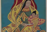 Djanira (1914-1979), Santana com anjo - Impressão s/ papel, S/ data
Ass. inferior direito
24 x 14 cm
