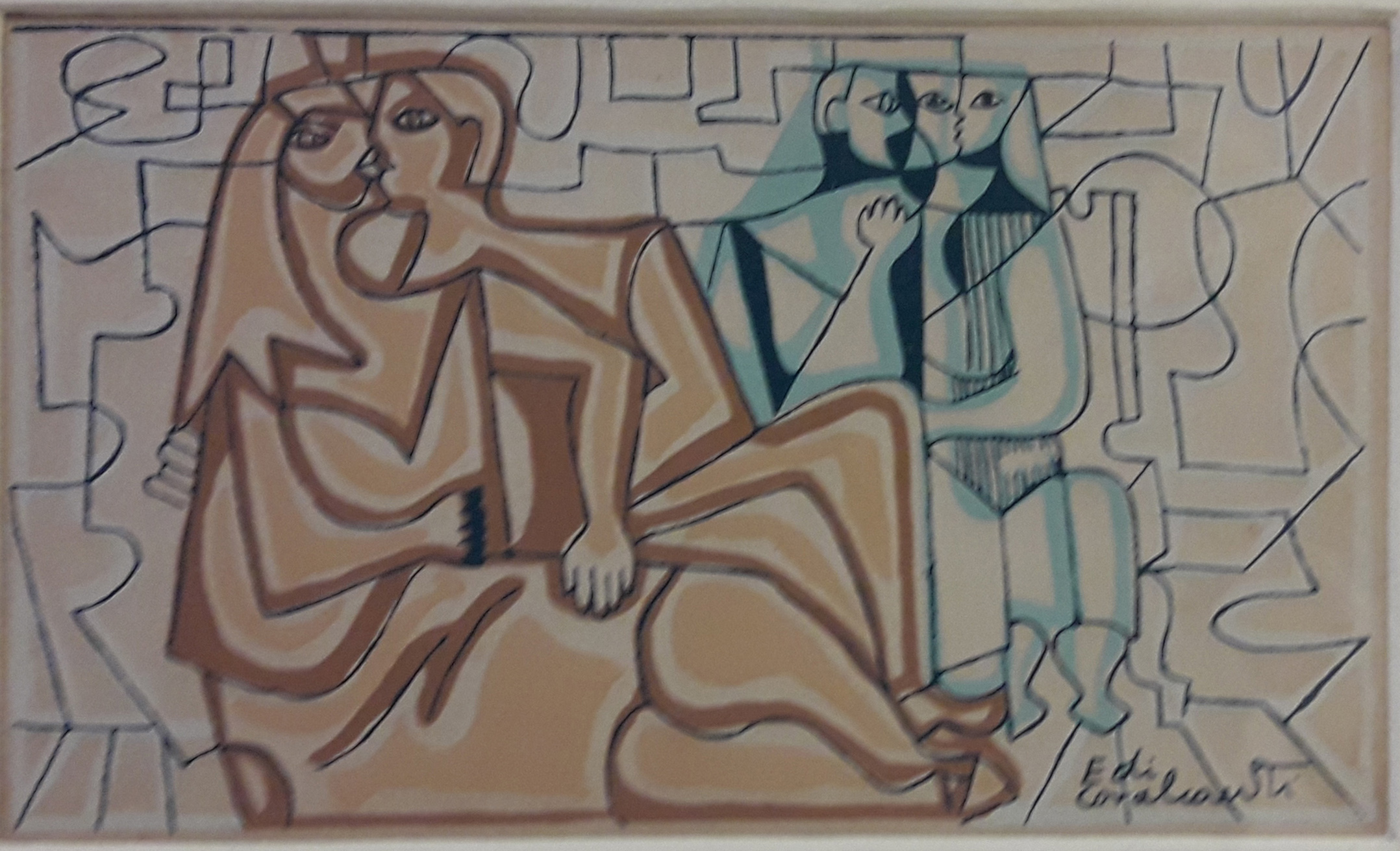 Di Cavalcanti (1897-1976), O beijo - foto 2 de 2