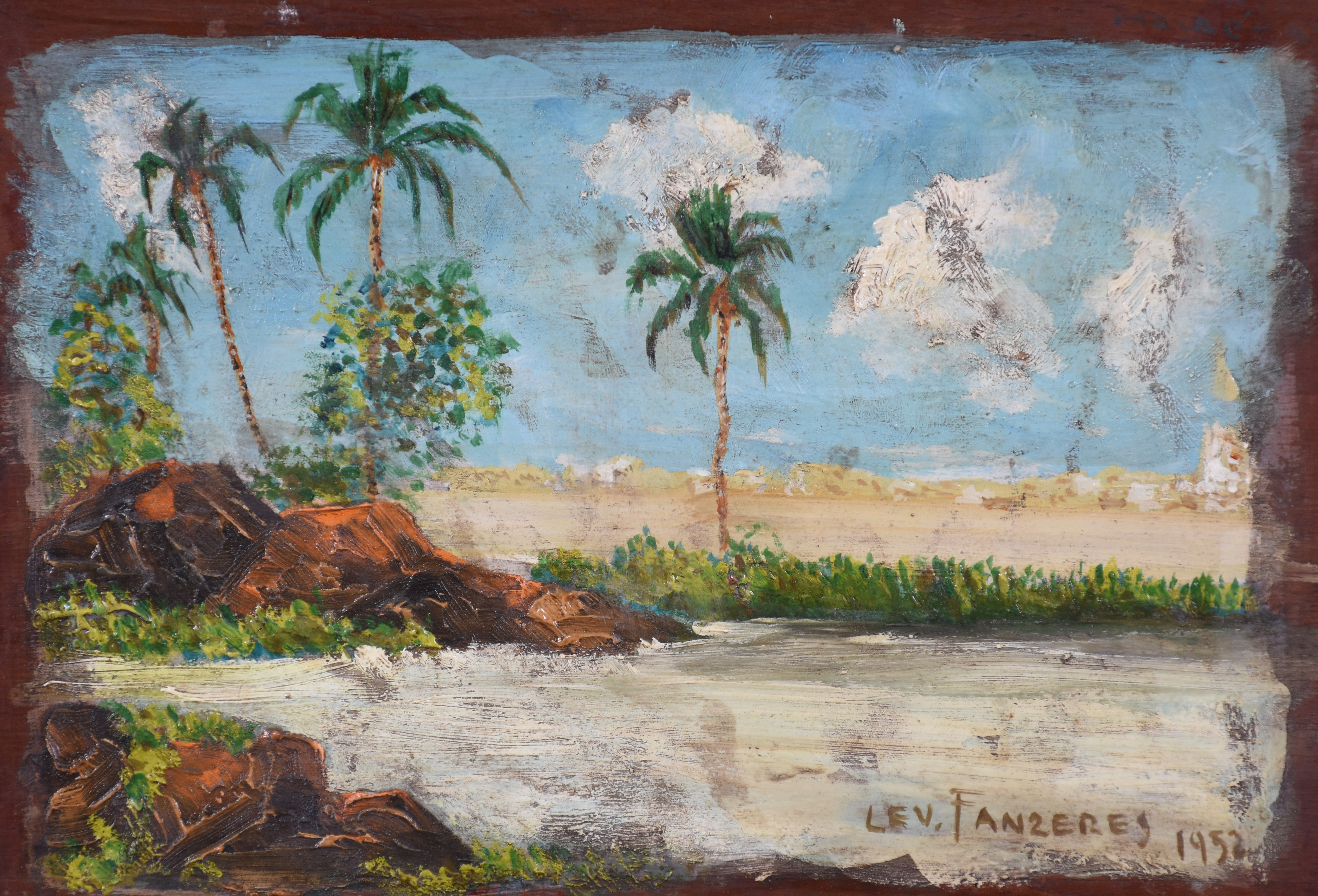 Levino Fânzeres (1884-1956), Caixa de pintura com representação de paisagem - foto 5 de 5