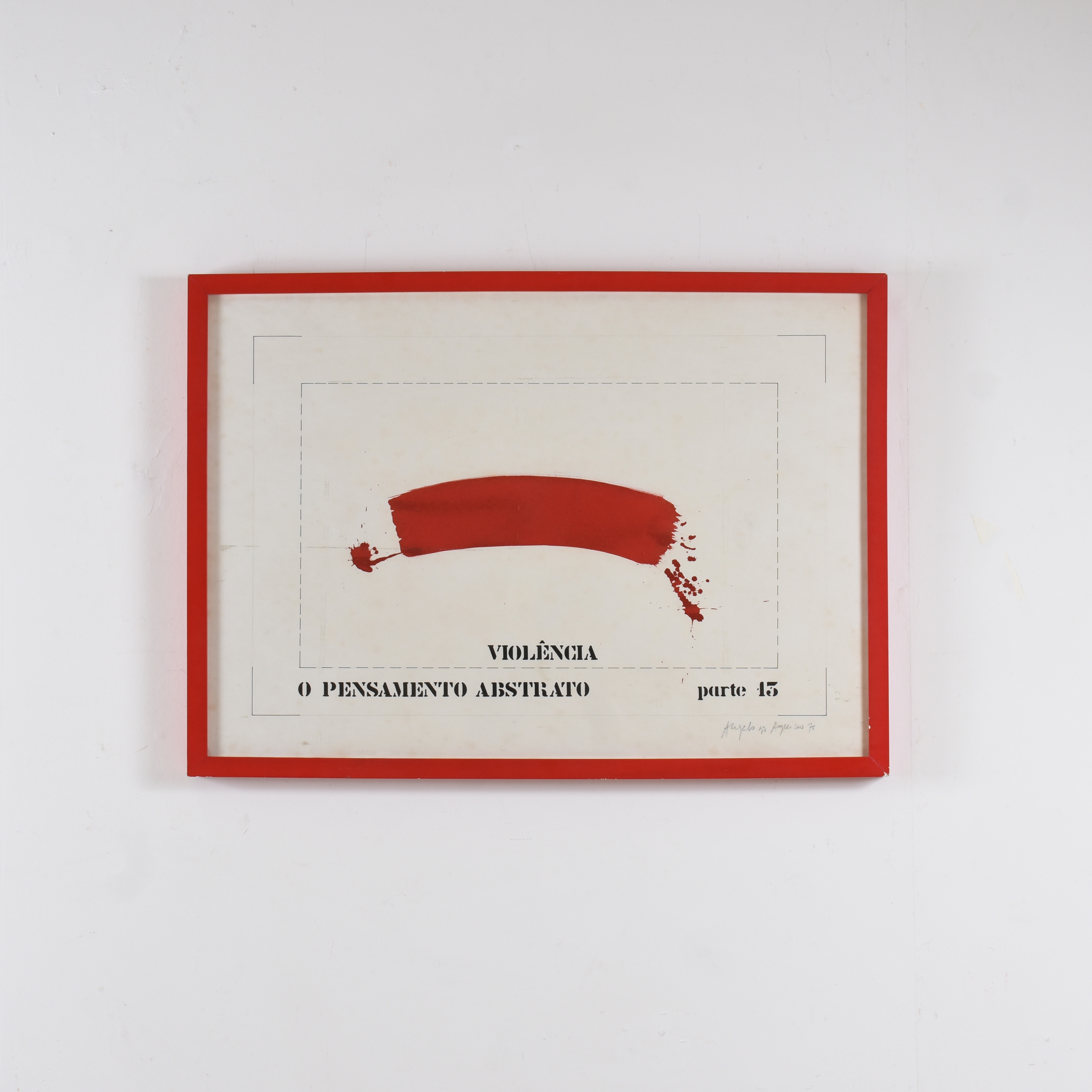 Angelo de Aquino (1945-2007), O pensamento abstrato pt. 13 -Violência - foto 1 de 2