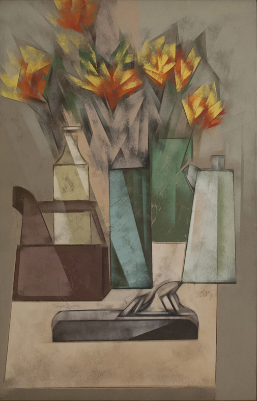 Carlos Scliar (1920-2001), Ferro de passar, flores etc - foto 1 de 3